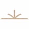 Ekena Millwork Richland Smooth Timber Gable Bracket, Douglas Fir, 84"W x 28"H x 3 1/2"D x 3 1/2"F, 8/12 Pitch GBW084X28X0404RIC00SDF - alternate 1